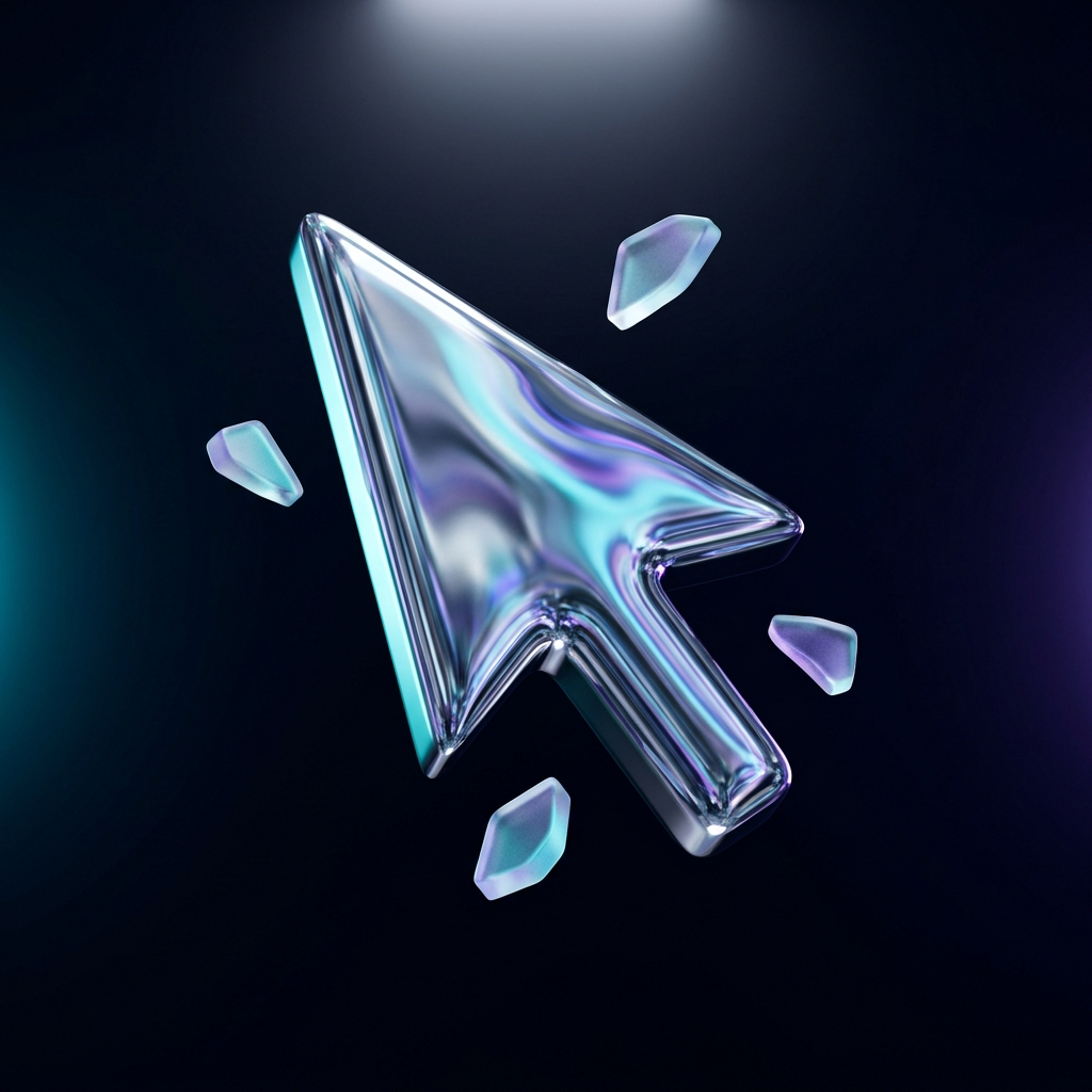 Liquid chrome cursor